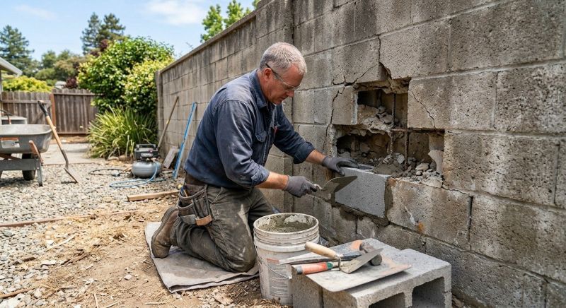 Block Wall Repair in Gregory, MI