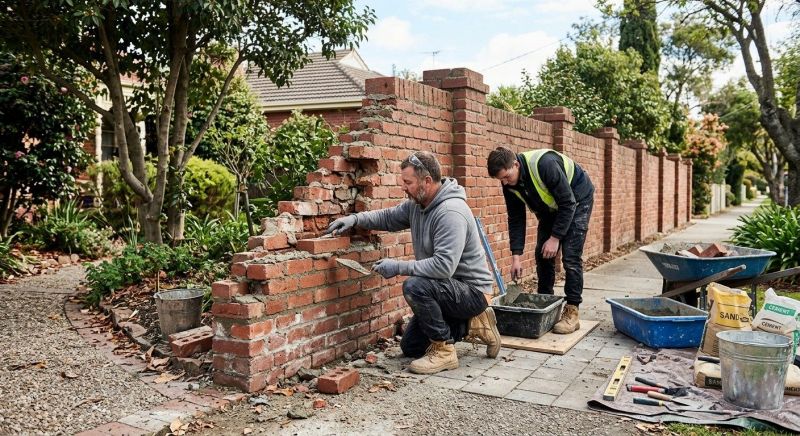 Brick Fence Repair in Livingston County, MI