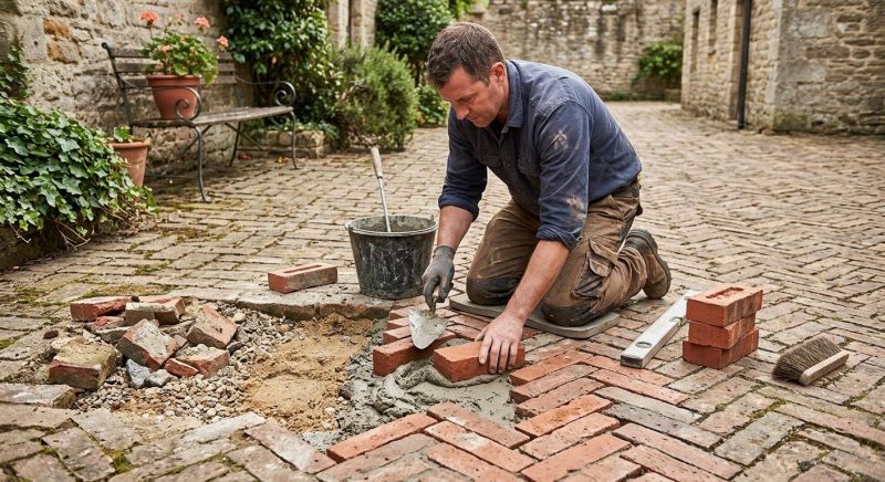 Brick Flatwork Repair in Davisburg, MI