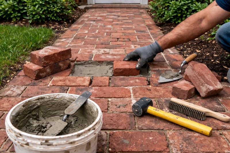 Brick Pathway Repair in Livingston County, MI