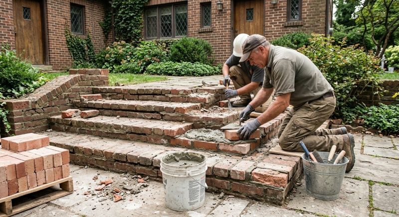 Brick Stairs Repair in Fenton, MI