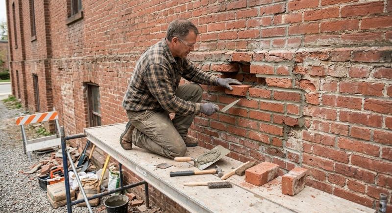 Brick Stairs Repair in Howell, MI