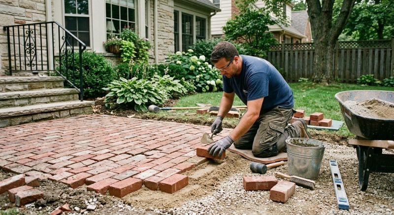 Brick Stoop Repair in Livingston County, MI