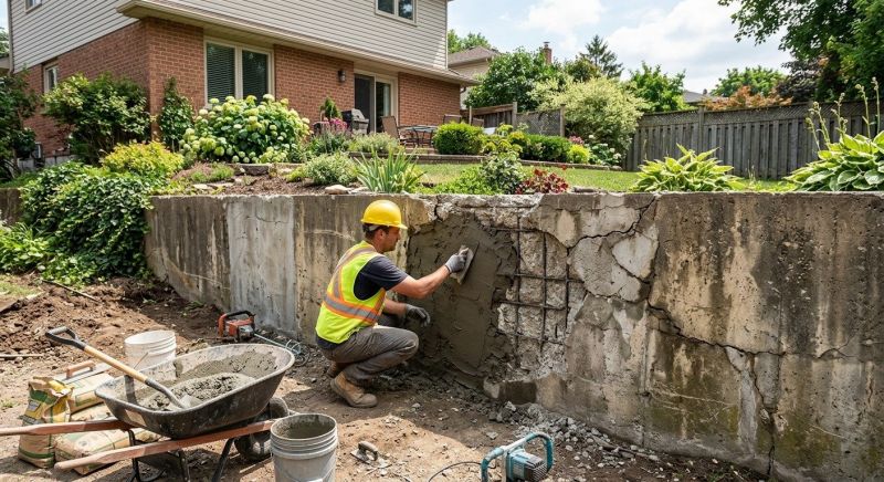 Retaining Wall Repair in Livingston County, MI