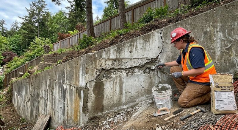 Retaining Wall Repair in South Lyon, MI