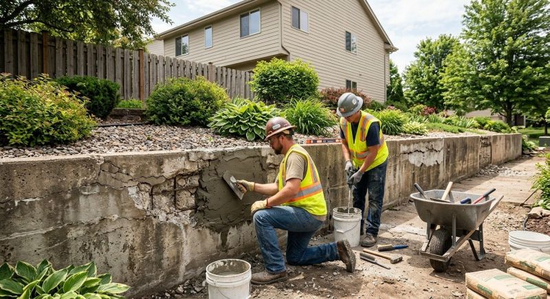 Retaining Wall Repair in Wixom, MI