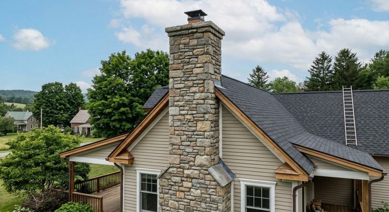 Stone Chimney Installation in Gregory, MI