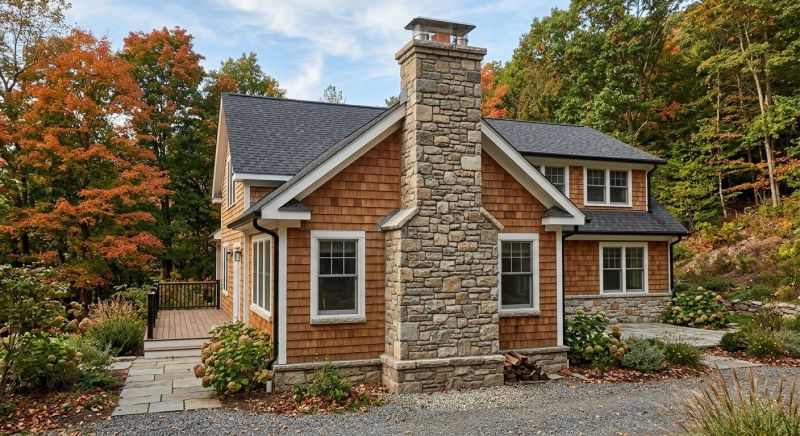 Stone Chimney Installation in Gregory, MI