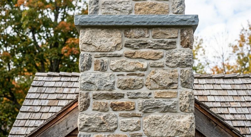 Stone Chimney Installation in White Lake, MI