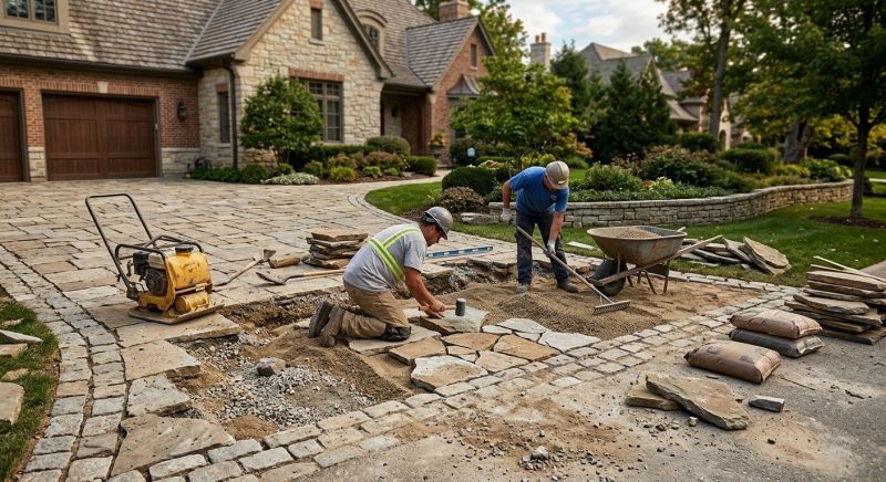 Stone Driveway Repair in Livingston County, MI